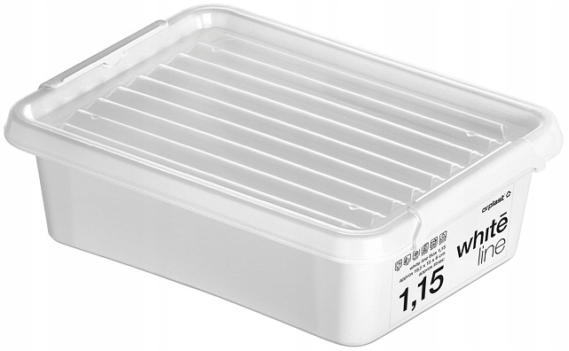 

Pojemnik plastikowy do domu matowy zamykany 1,15l