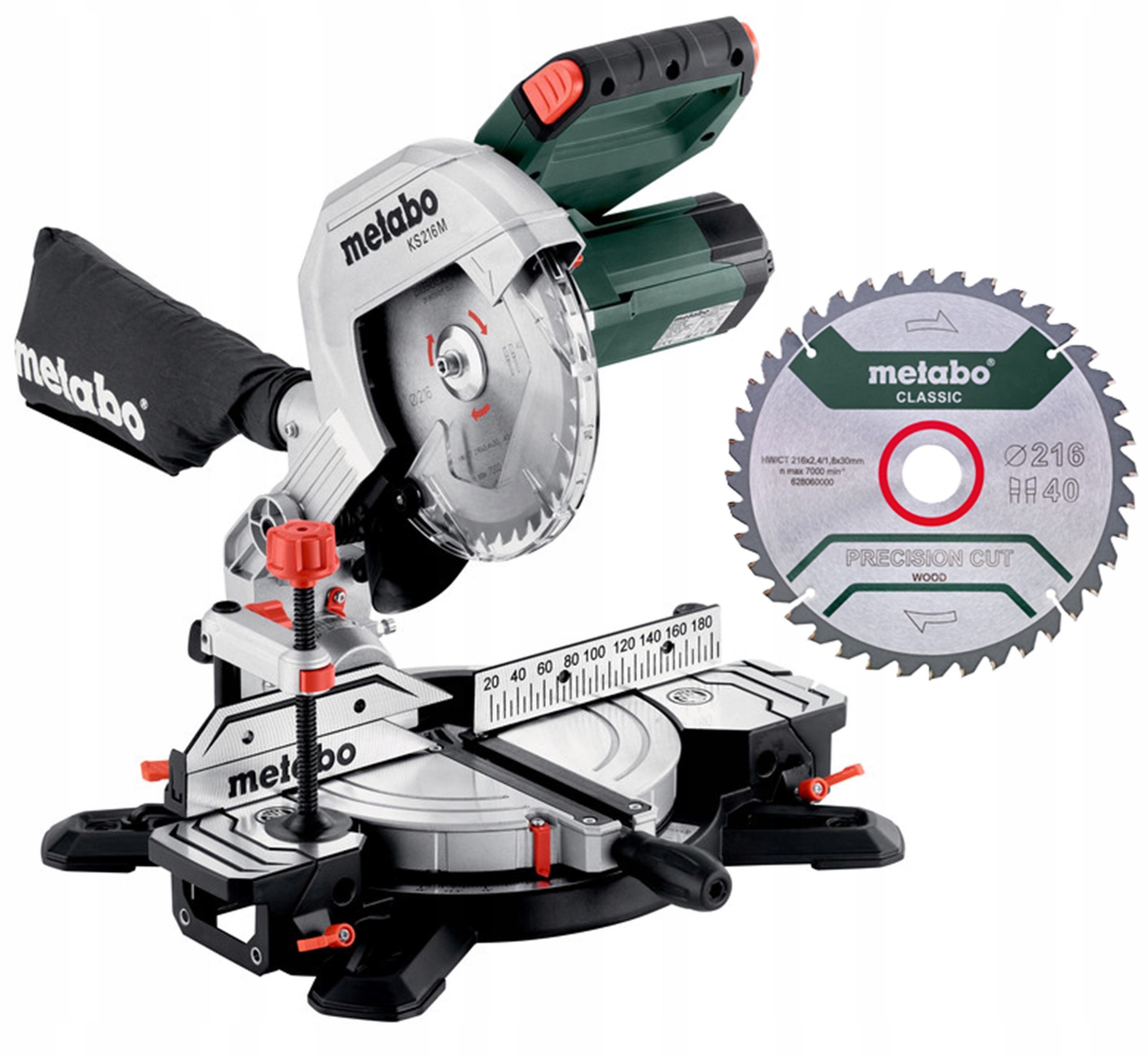 Piła Ukośnica Kapówka Pilarka Ukosowa Metabo Ks 216 M 1350W 216mm