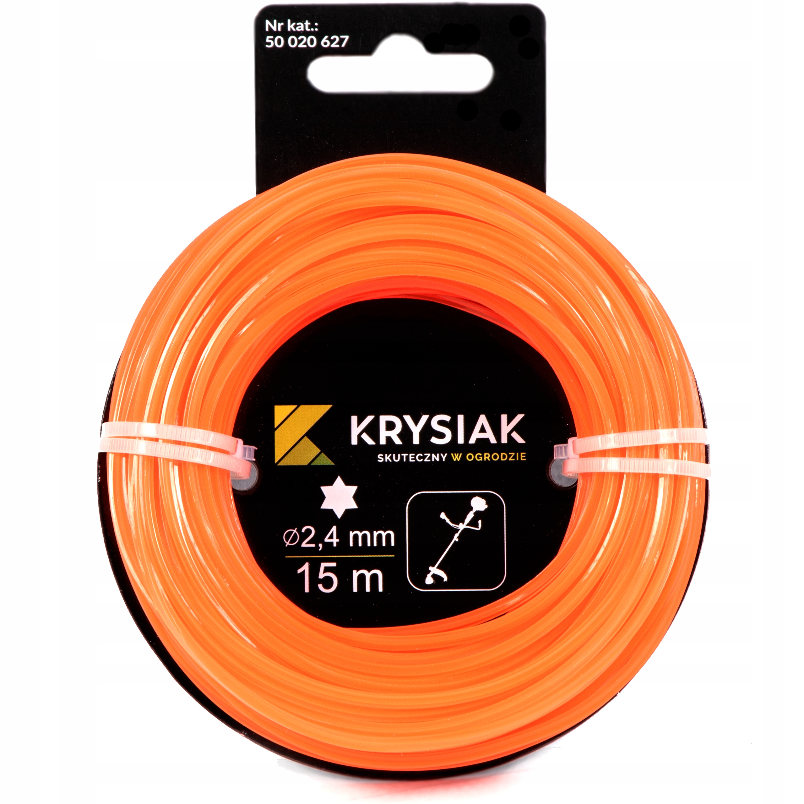 

Żyłka Tnąca 2,4 mm x 15 m Gwiazdka