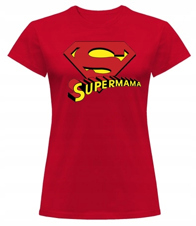 

Damska Koszulka Super Mama S-xxl Tu S
