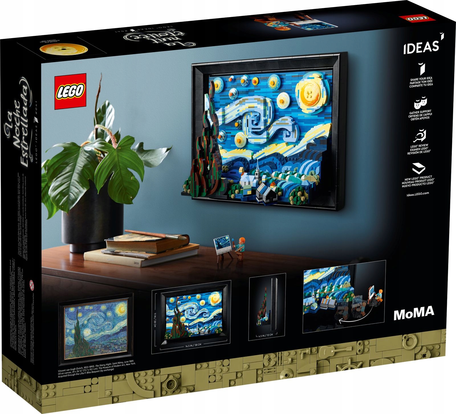LEGO 21333 Идеи Звездная ночь Винсента Ван Гога Возраст 18+