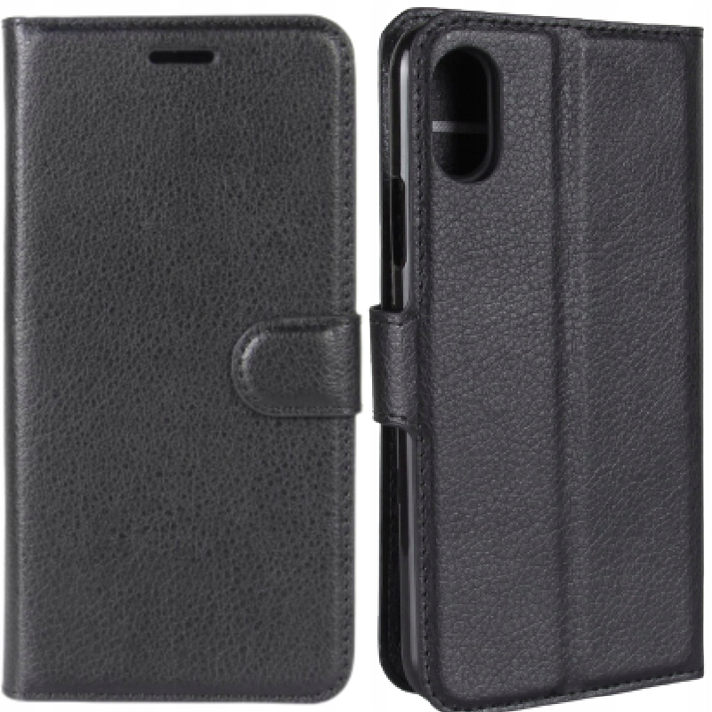 

Litchi Etui Skórzane Portfel Do Iphone Xs Max