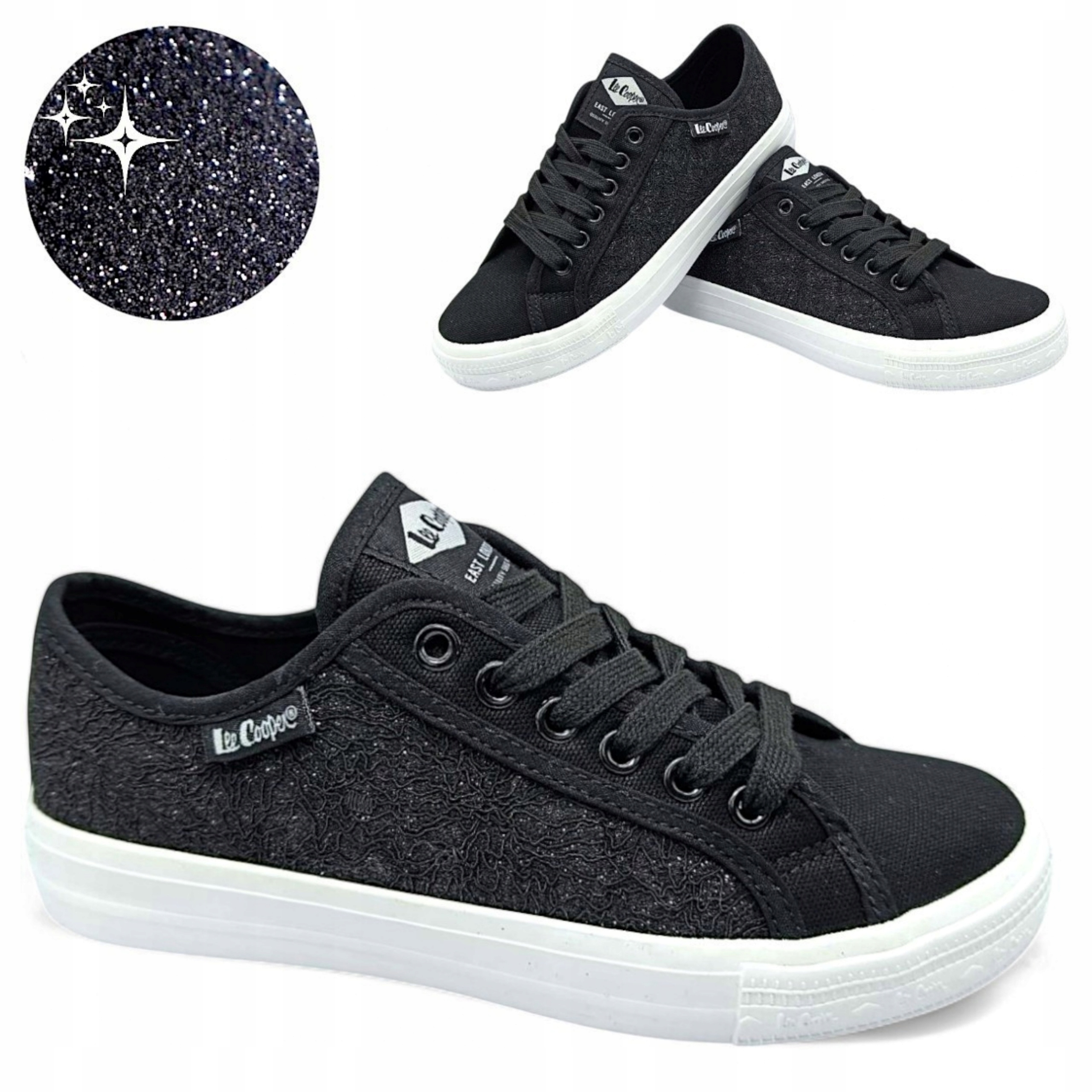 Černé dámské tenisky na platformě 37 Lee Cooper Sportovní letní tenisky