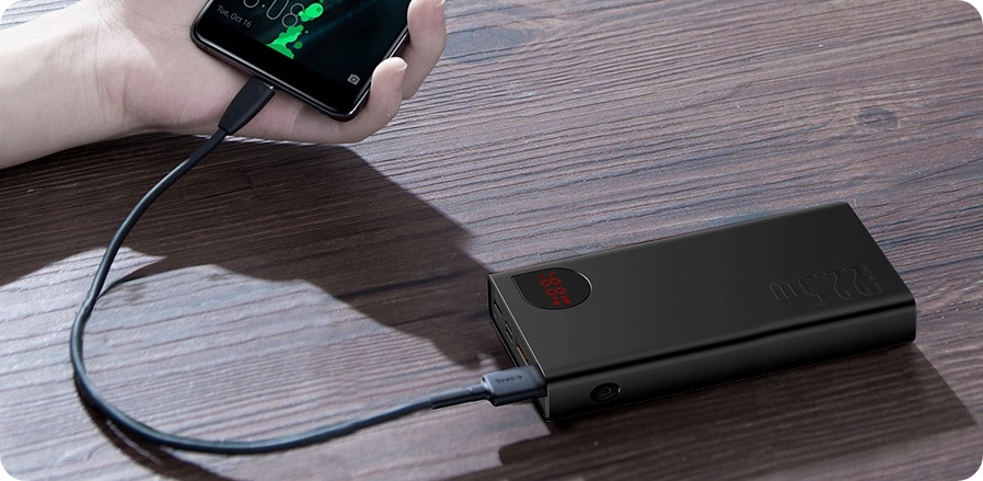 MOCNY POWERBANK BASEUS 20000MAH POWER BANK 22.5W PD USB USB-C TYP-C QC 3.0 Marka Baseus