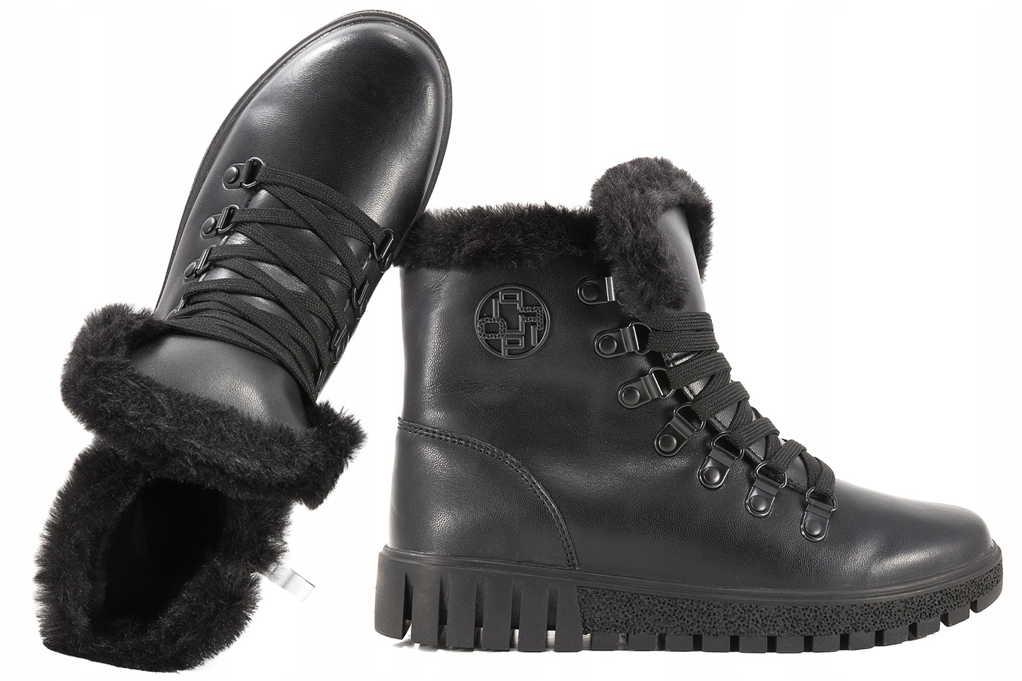 Filippo DBT6363 Zimní Boty Dámské Kotníkové Boty Zateplené Kůží černé 38