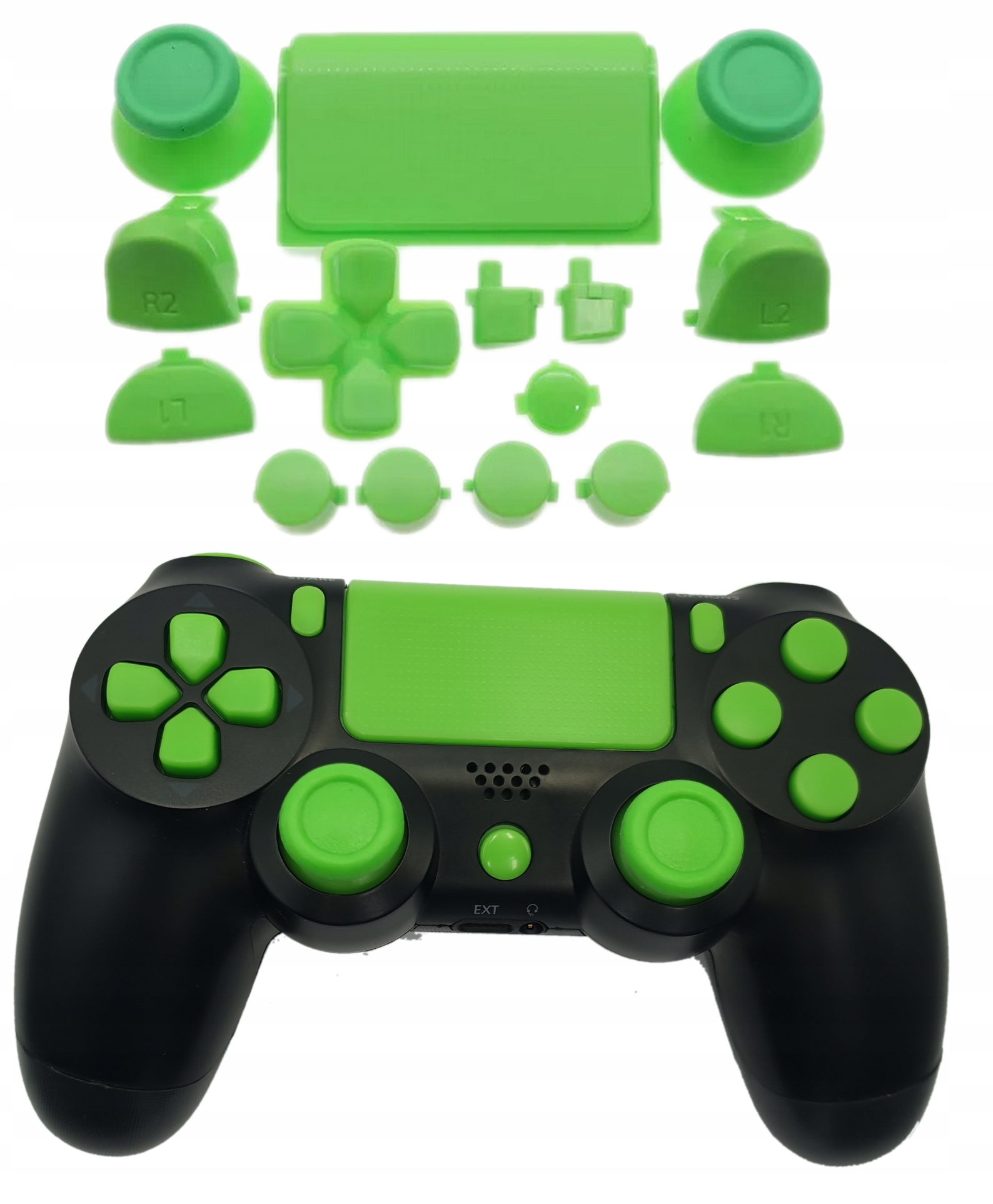 ZESTAW PRZYCISKÓW PRZYCISKI + GRZYBKI I ZAŚLEPKA DO PADA PS4 JDS 040 050