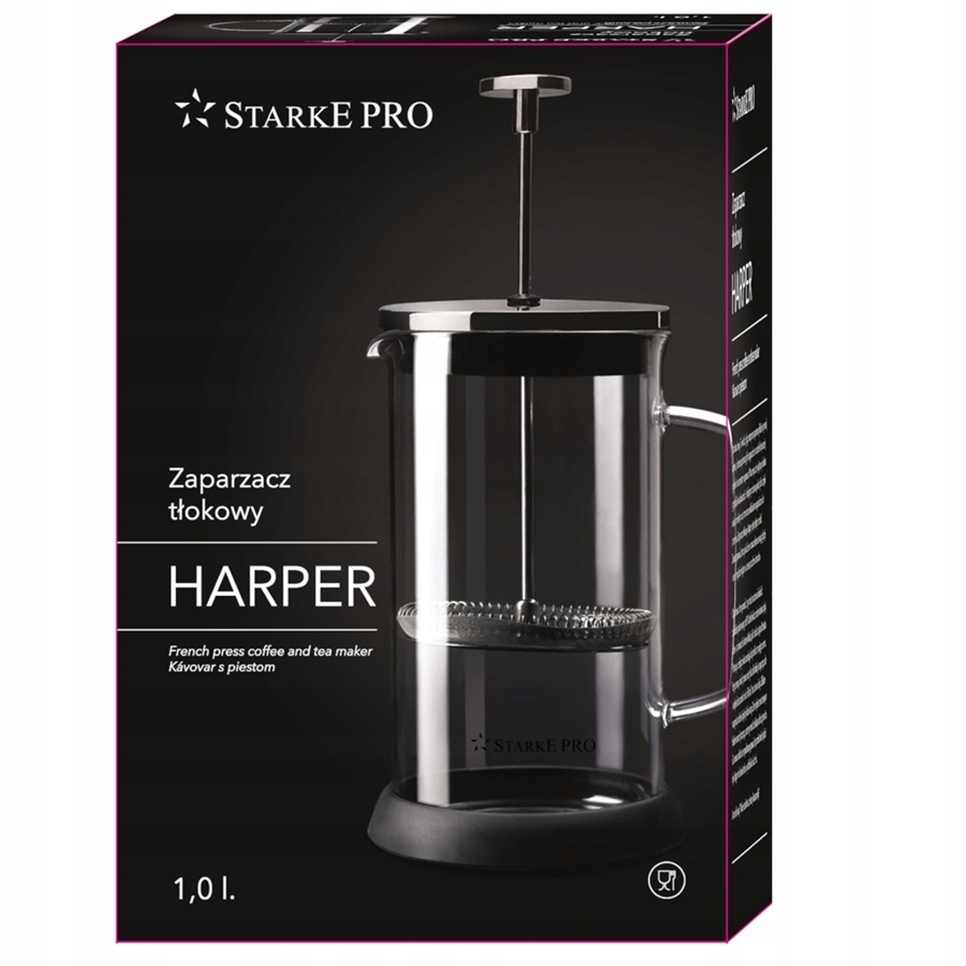 ZAPARZACZ DO KAWY French Press PREMIUM Starke Pro Linia Harper