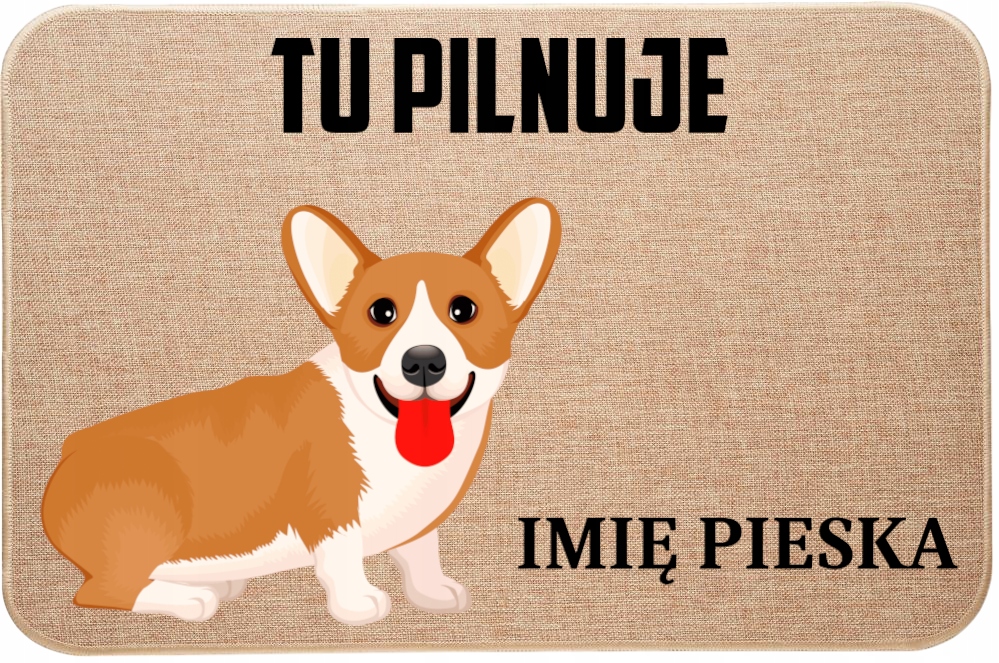 Lenná Vstupná Stieračka Tu Stráži Meno Corgi Darček