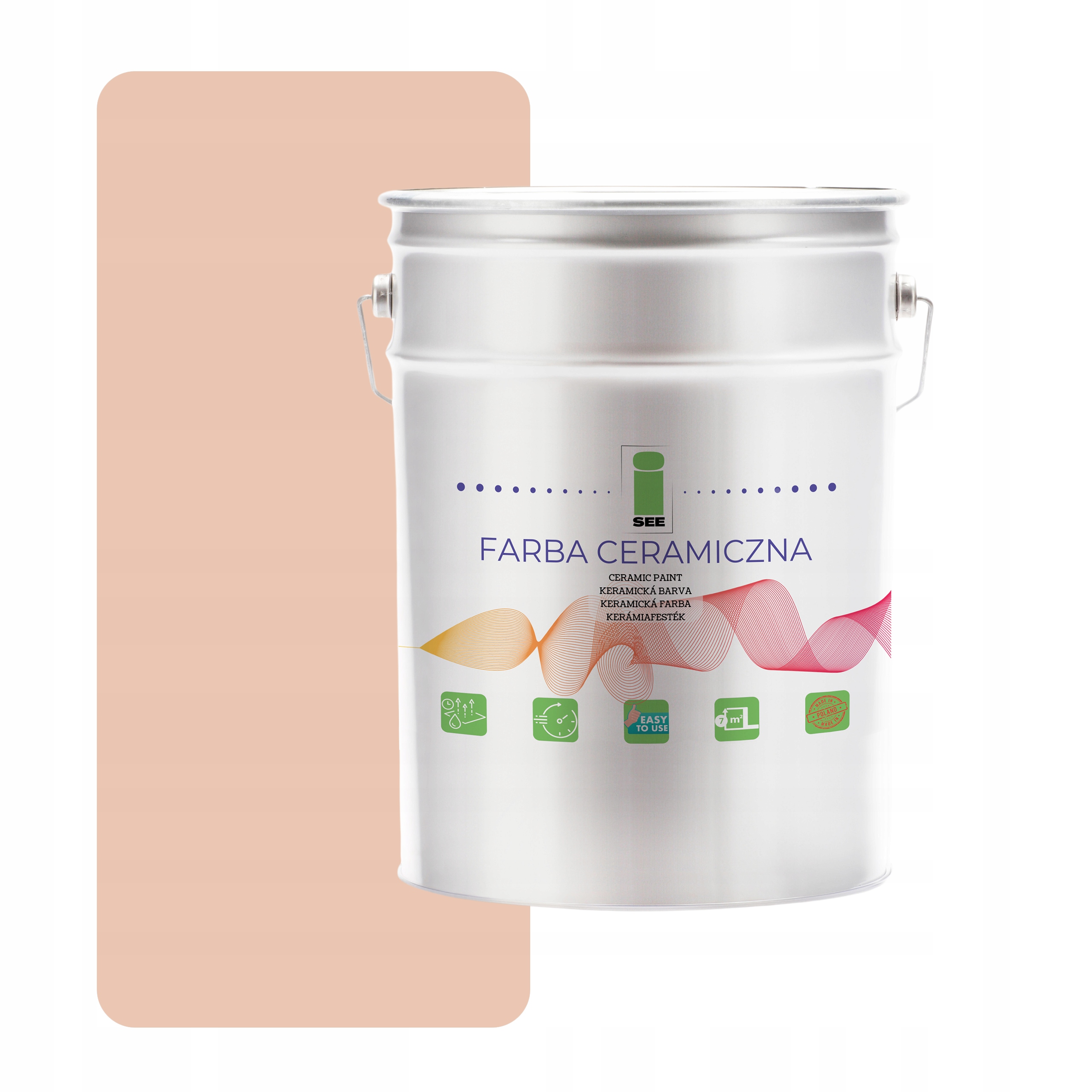 Keramická Farba Na Steny Umývateľná, Svetlo Béžová, 10 L, Odolná Voči Škvrnám