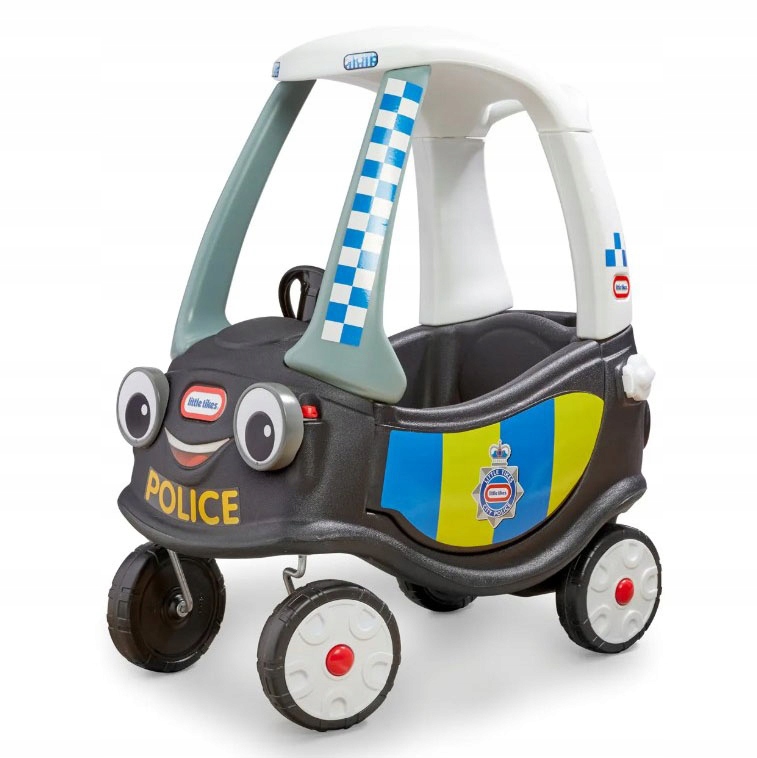 Jeździk Little Tikes Cozy Coupe Policja 170539 Pchacz Czarno-Biało-Szary