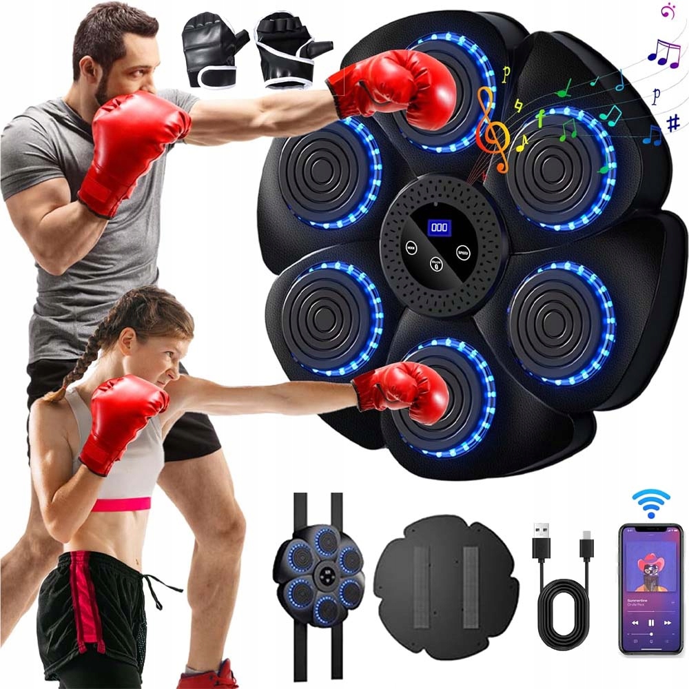 Bluetooth Boxovací Tabule S Počítadlem Hudby A Inteligentním Boxovacím Trenažérem