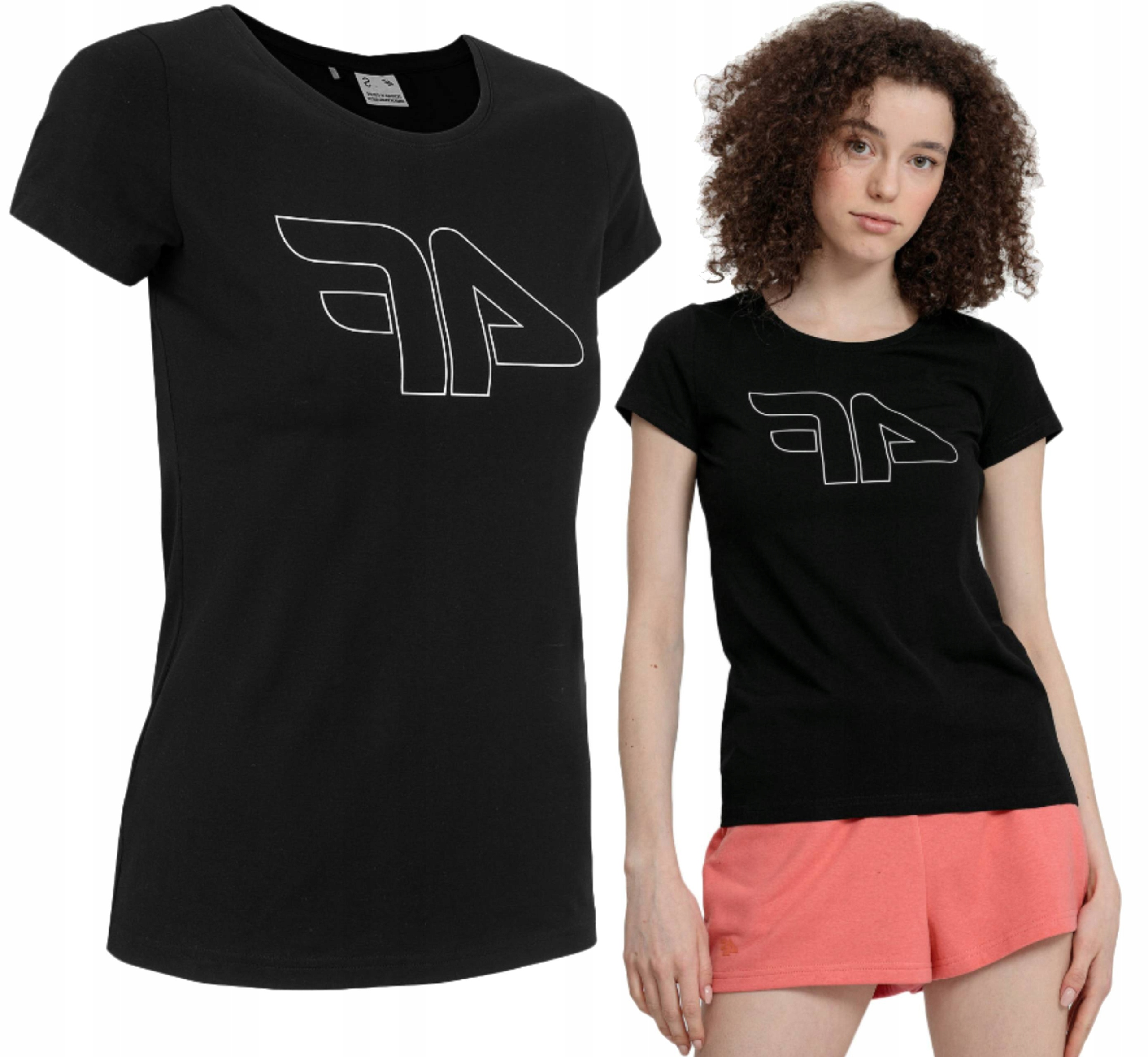 

4F Bluzka Koszulka Damska T-shirt Na Co Dzień r.M