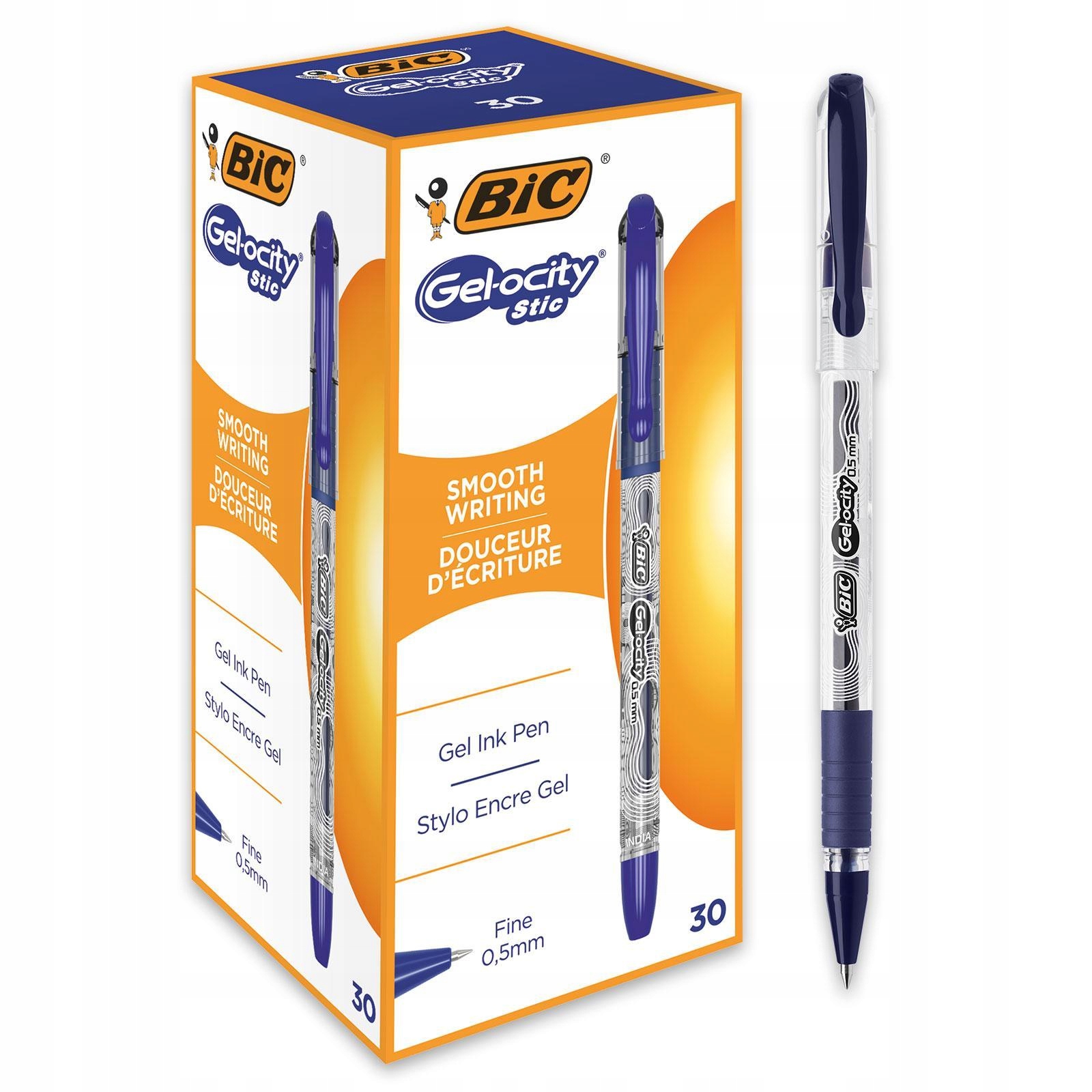 

30SZT Długopis żelowy Bic Gel-ocity Stic niebieski