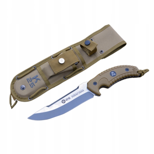 Nóż Taktyczny K25 440 Tytan Ostrzałka Pochwa Survival Bushcraft 31925