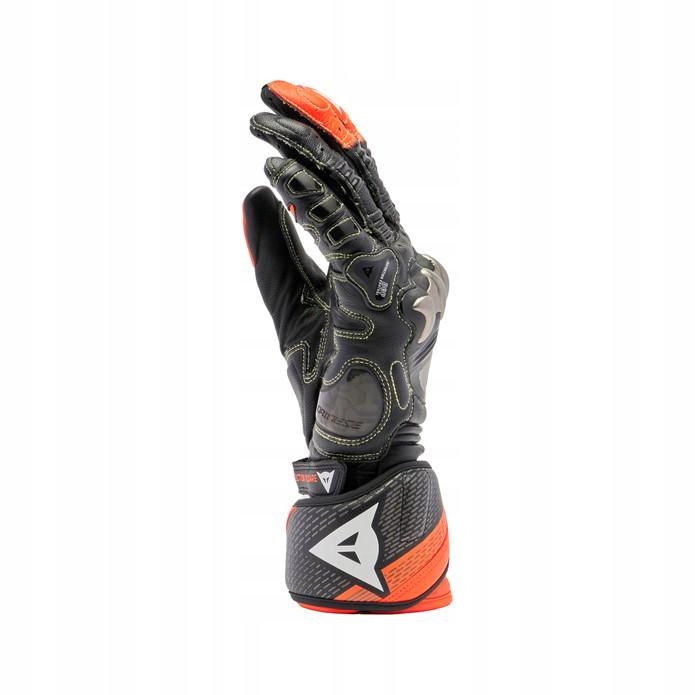 Motocyklové rukavice Dainese Full Metal 7 Čierna/Červená fluo XL