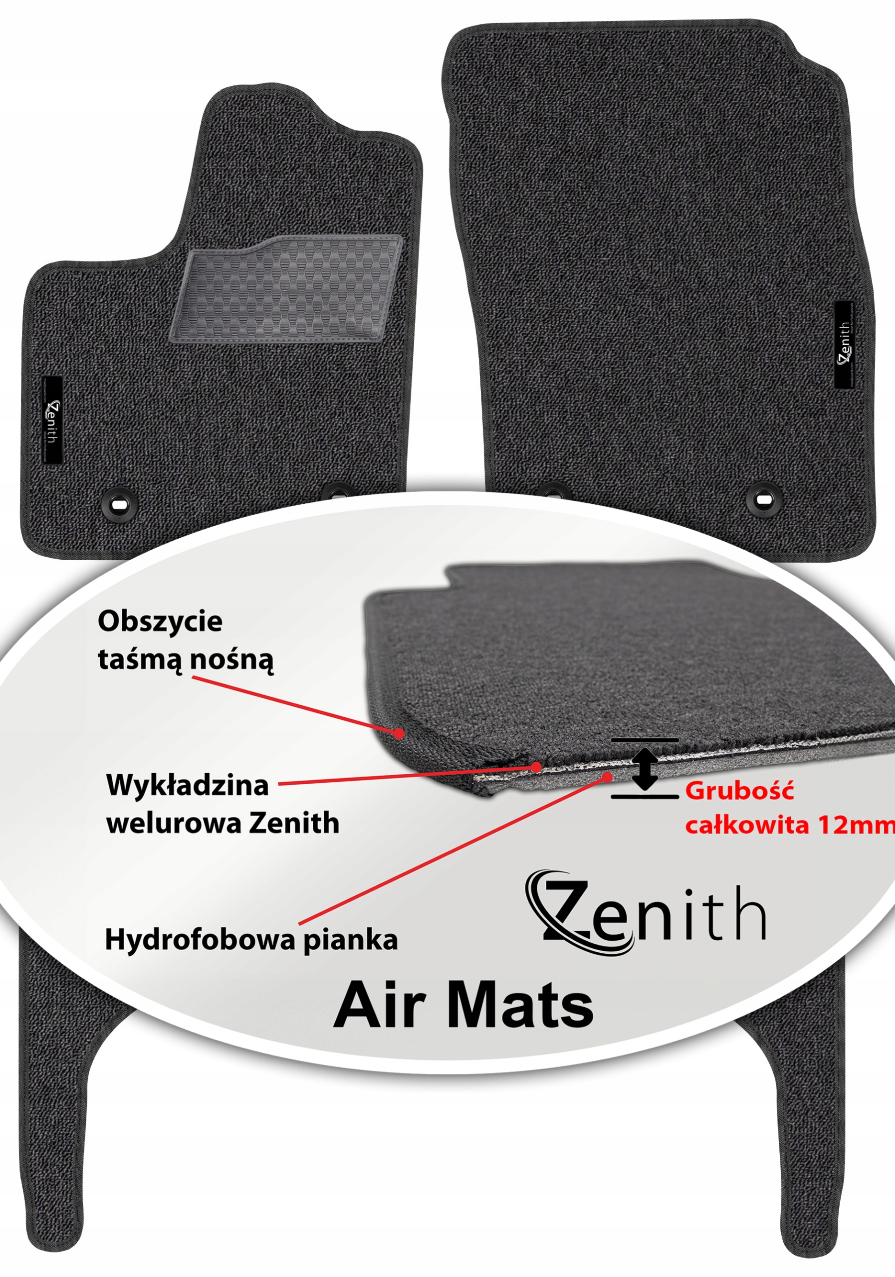 Toyota Land Crusier J 300 2022 Velúrové koberčeky do auta Zenith Air Mats
