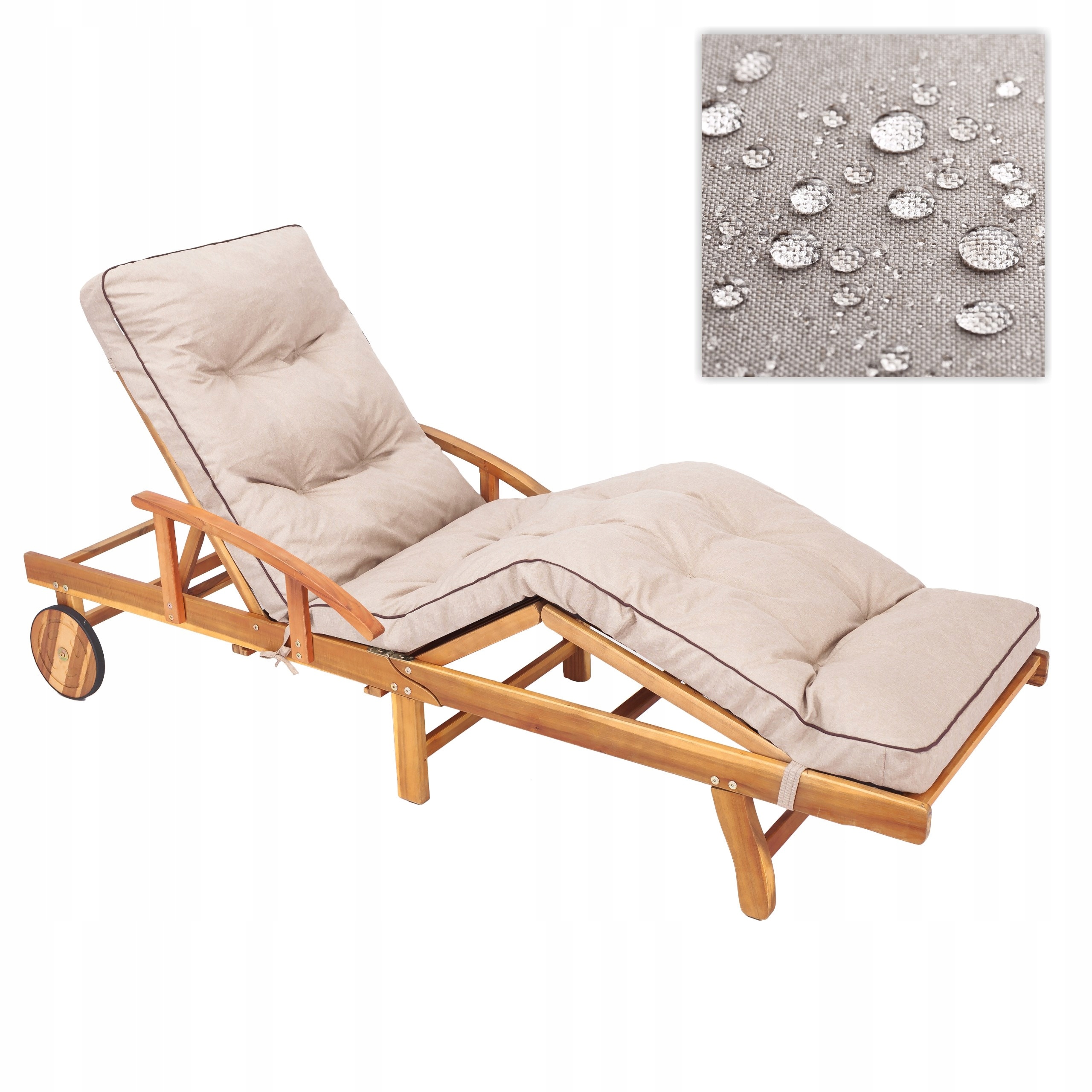 Poduszka Na Leżak Ogrodowy długi, Poducha wodoodporna na fotel ławkę 200x55