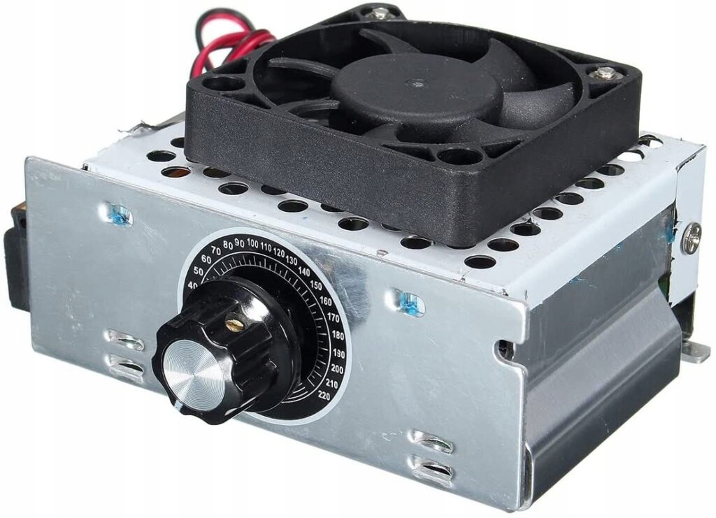 REGULATOR OBROTÓW SILNIKA MOCY NAPIĘCIA 0-220 4000W 230V + wentylator