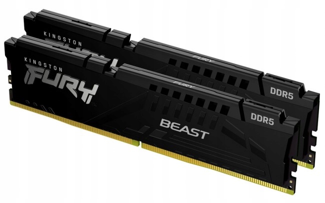 Ram pamäť Kingston Fury Beast Black 16GB [2x8GB 5200MHz DDR5 CL40 DIMM]