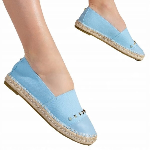 

Fraus Niebieskie Damskie Espadryle Z Ozdobami 38