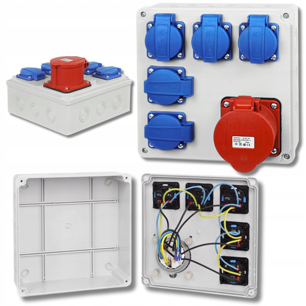 Stavební rozvaděčová skříň 32A 4P 5X230V Certifikát