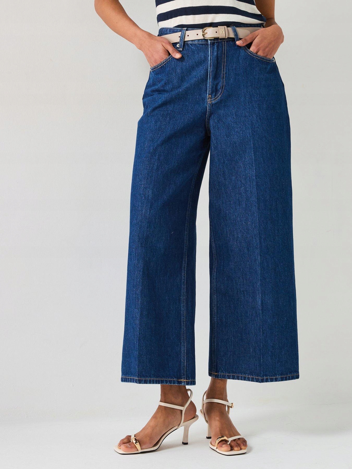 Tommy Hilfiger Džíny Wide Leg Vysoký Pas WW0WW44360 26/32