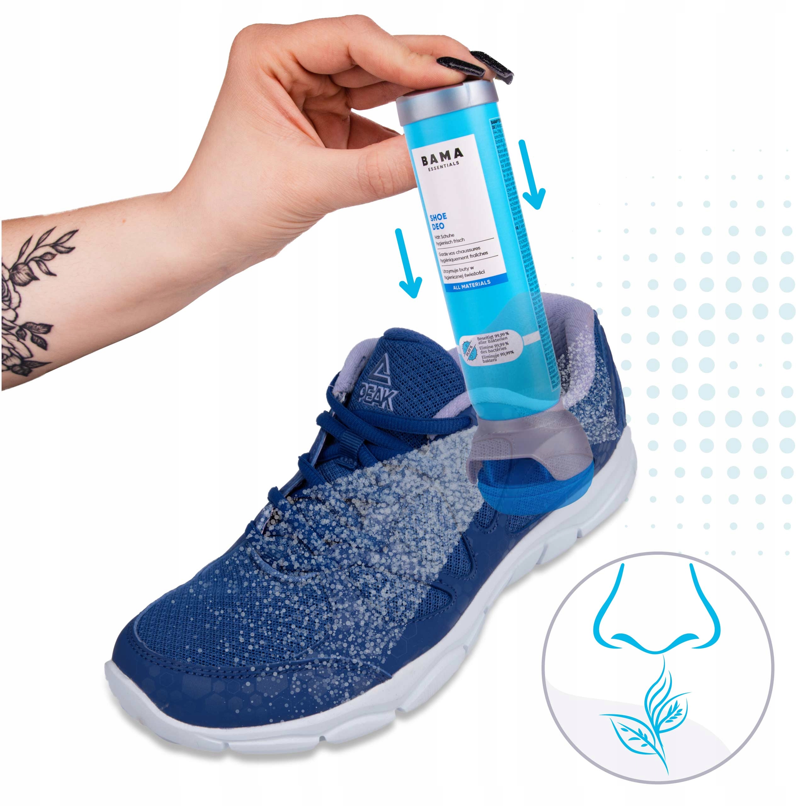 Dezodorant do butów odświeżacz do obuwia Bama Trainer Fresh Sport 100 ml Nazwa Antybakteryjny dezodorant do butów