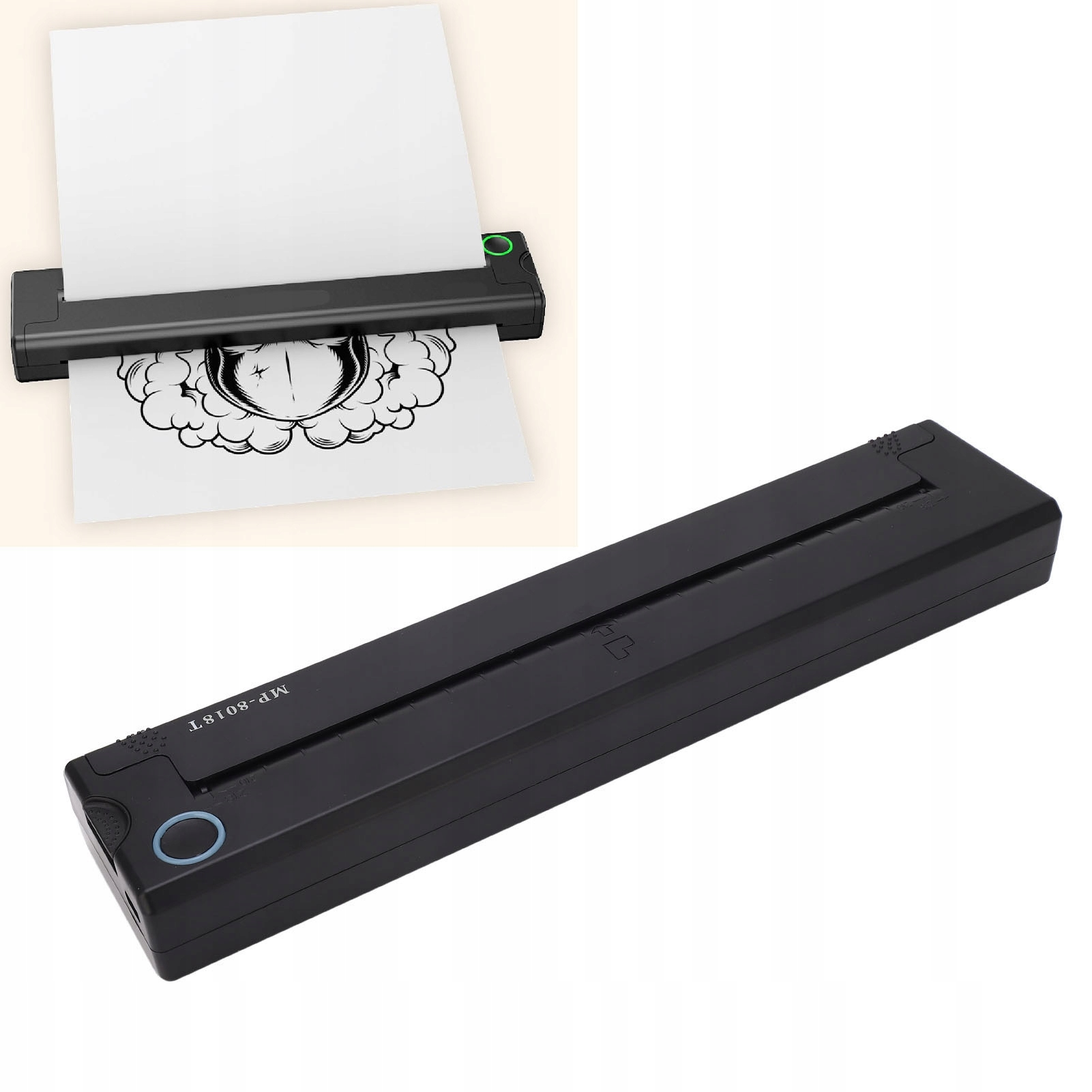 Přenosná Termální Bluetooth Tiskárna Pro Dokumenty A4 Tetování