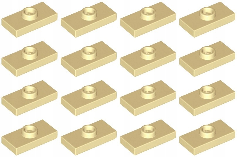 

Lego 15573 Płytka 1x2 piaskowa Nowa (5g) 16 szt