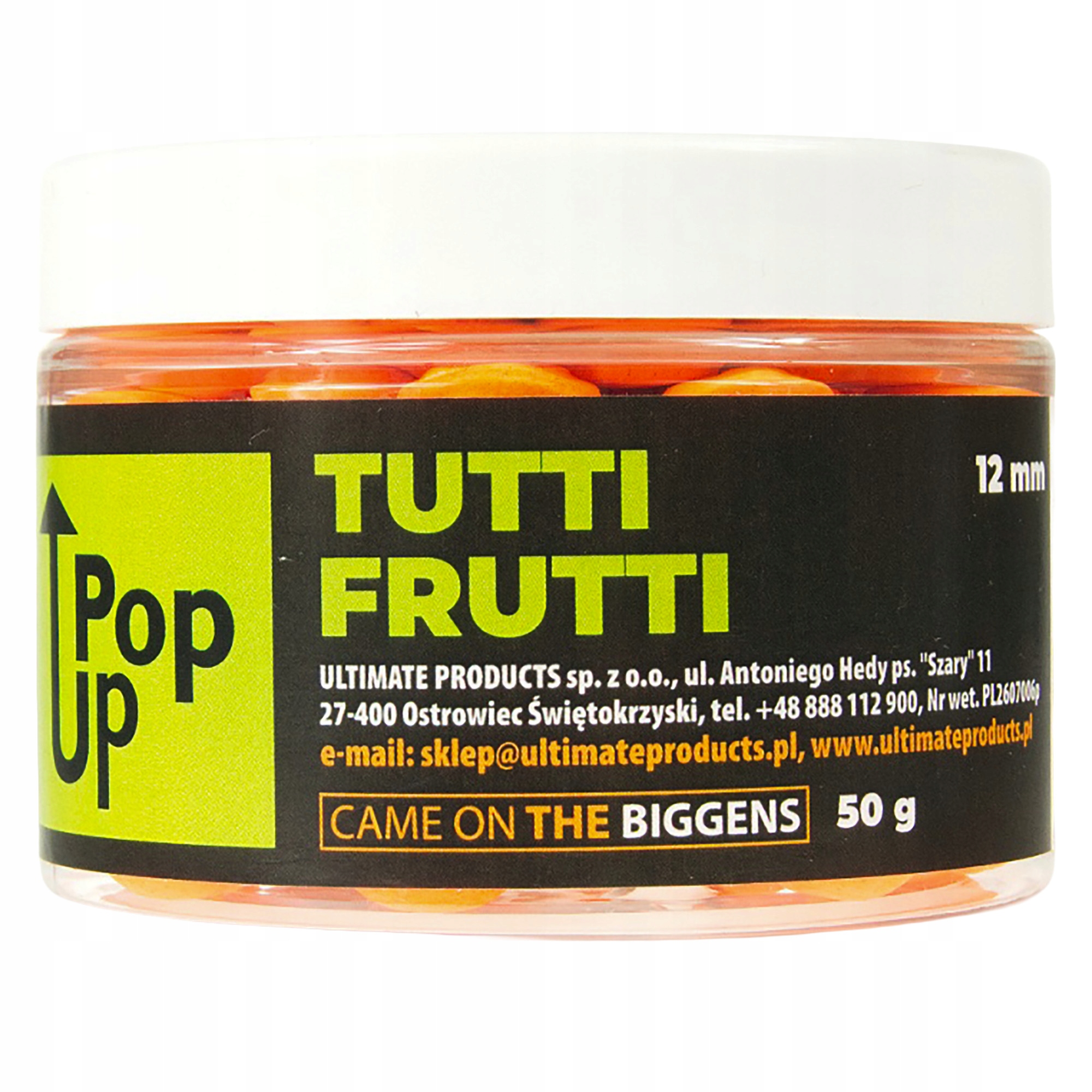 Kulki Pop-Up pływające Juicy Tutti Frutti 12mm wędkarstwo karpiowe Ultimate