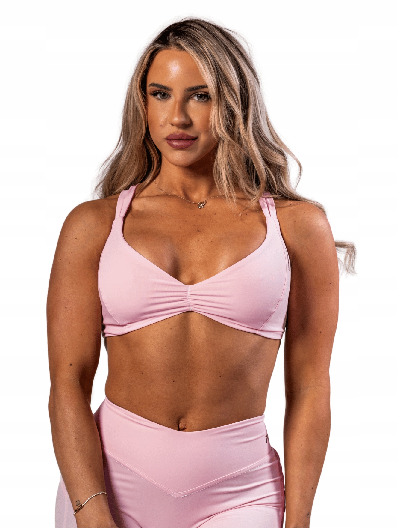 Dámský tréninkový sportovní top do posilovny Strong Beauty č. 424 Růžový S