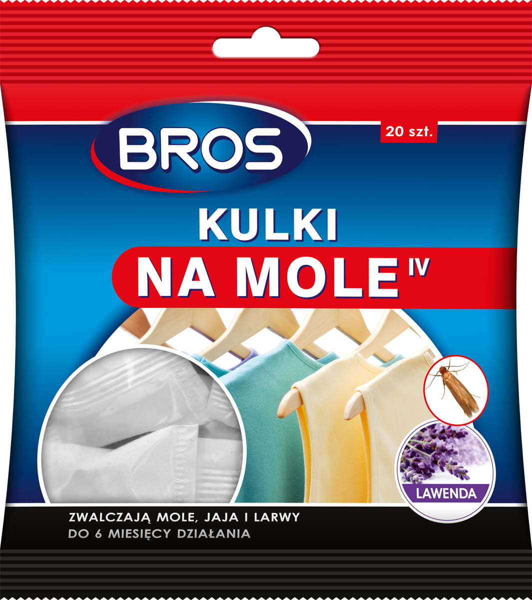 

Bros kulki na mole lawendowe 20 szt