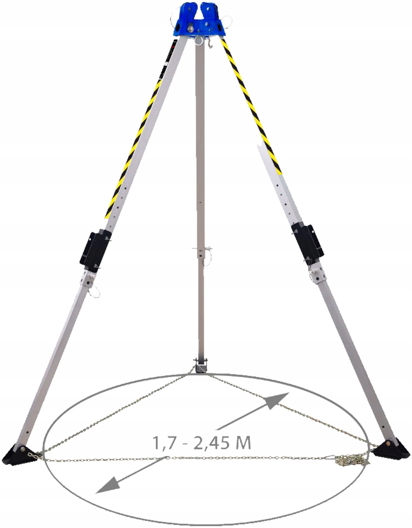 Hliníková záchranná trojnožka pro uzavřený prostor Irudek Trip 4 Atex