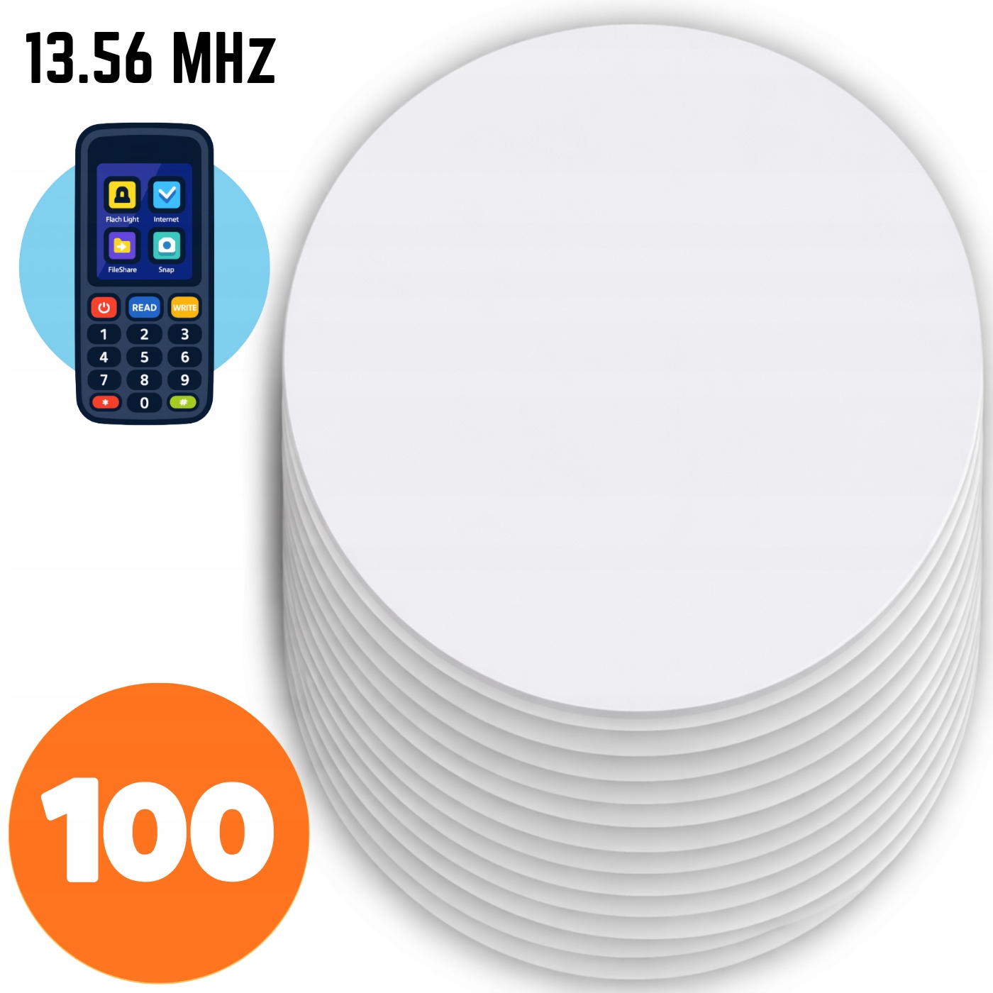 100 Ks Rfid Přístupový Disk 13.56 MHz Mifare Bezkontaktní IC Programovatelný
