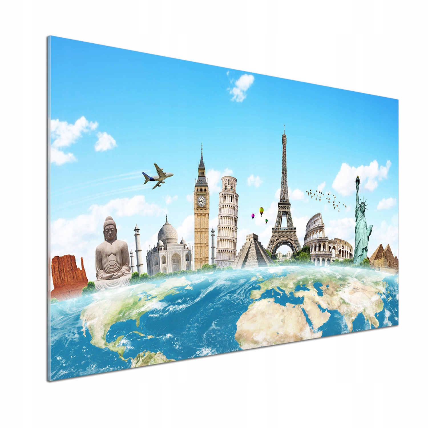 Panel do kuchyne Pamiatky sveta 100 x 70 cm Lepidlo