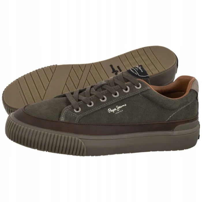 Pánské Sneakers Boty Pepe Jeans Ben Evolution Green PMS300001 Zelené
