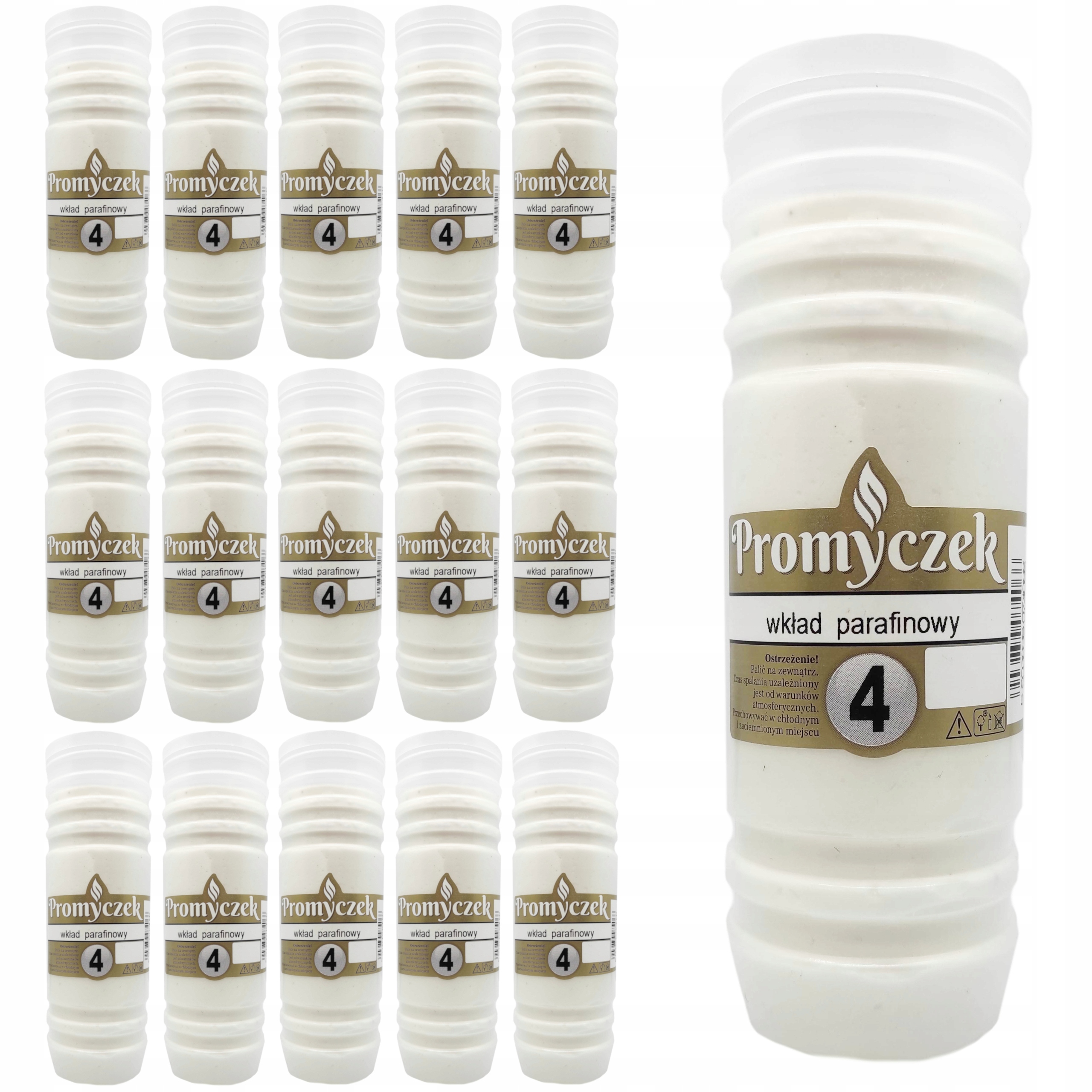 WKŁADY DO ZNICZY PROMYCZEK 4 DNI 17CM