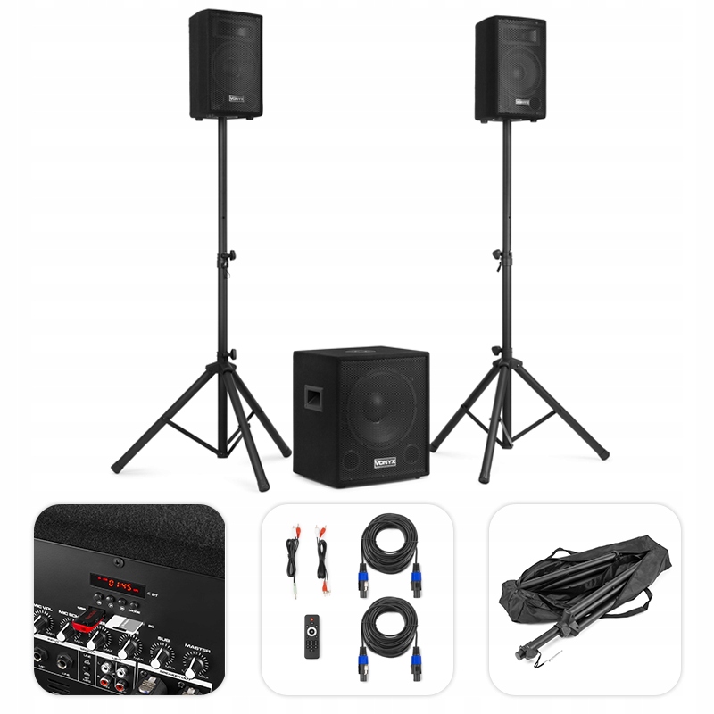 

Aktywny zestaw nagłośnieniowy VX1015BT 2.1 15”