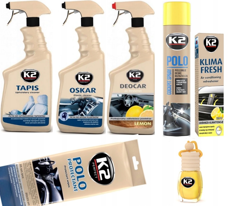 K2 большой лимонный автомобильный косметический набор