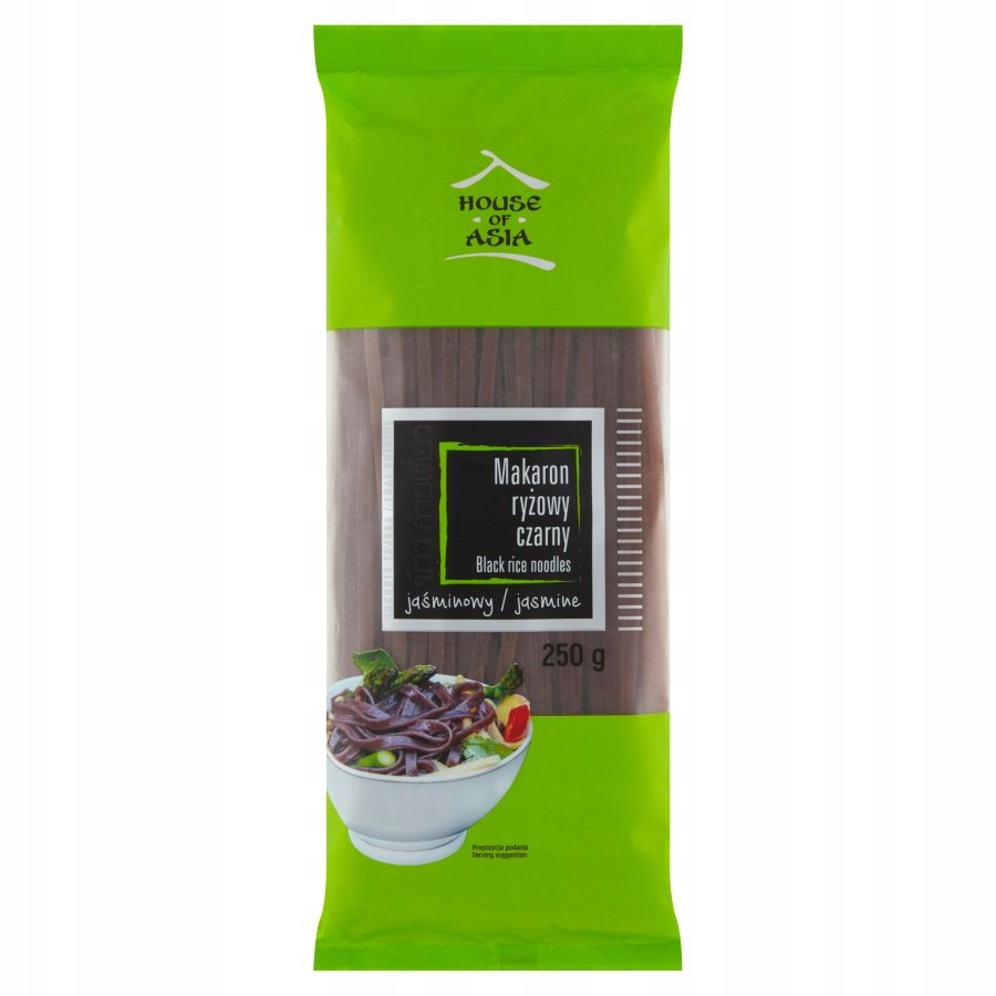 

Makaron ryżowy czarny jaśminowy 250 g. Hoa