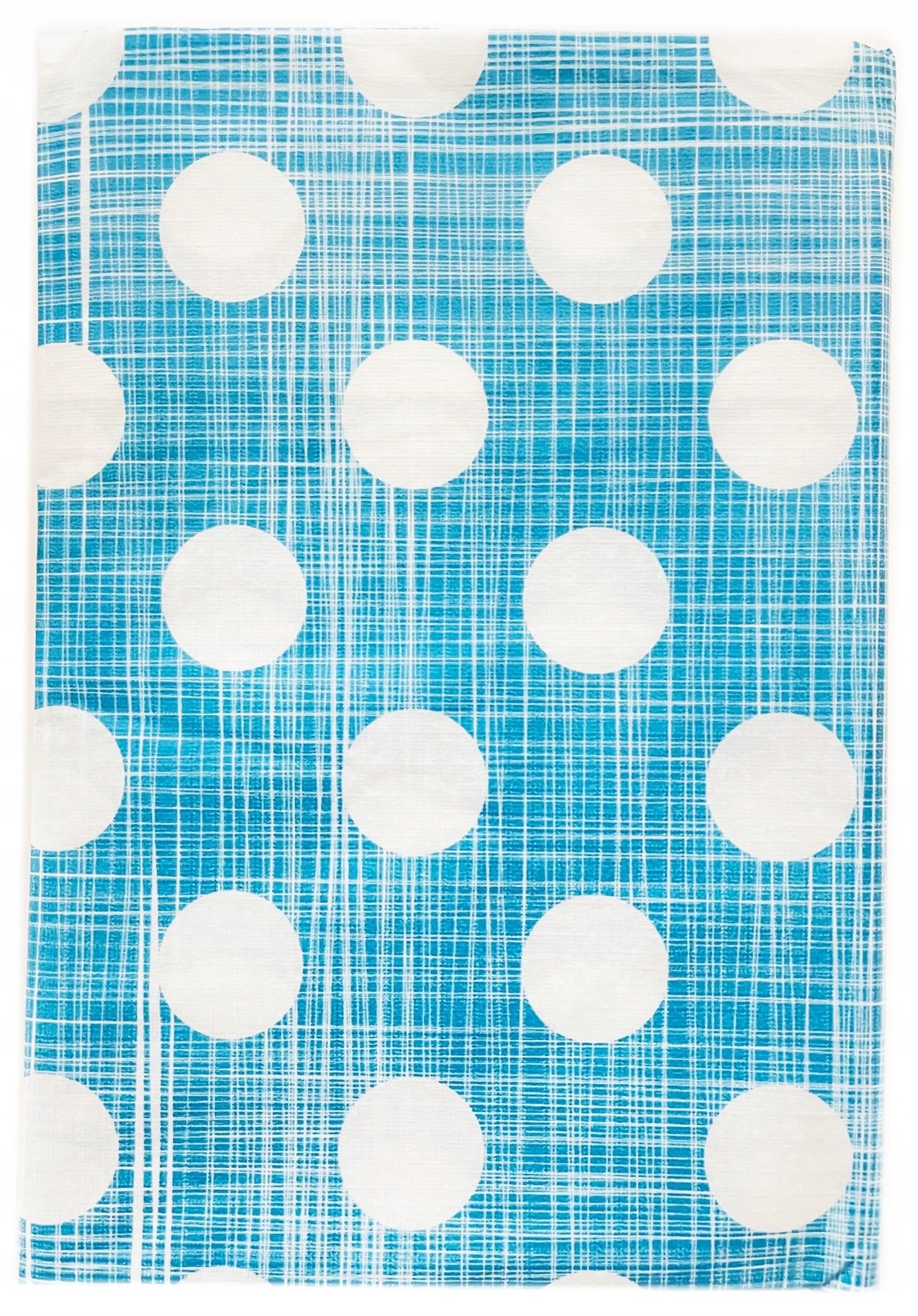 

Obrus Plamoodporny Zmywalny 140x200 Niebieski Kółk