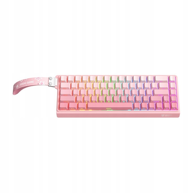 Klawiatura Onikuma G69 Qwerty różowa