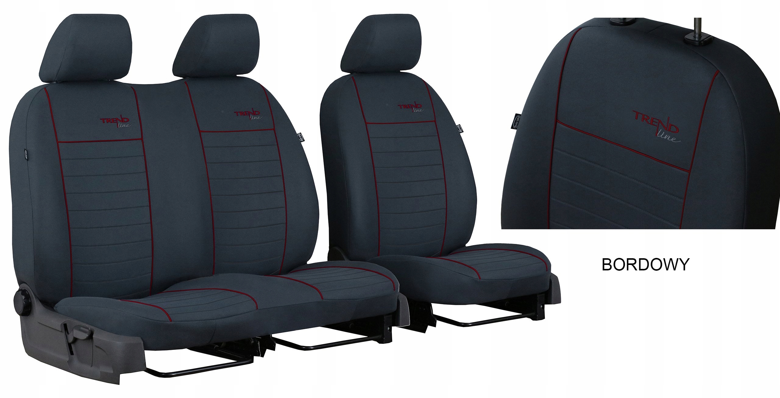 POKROWCE MIAROWE NA FOTELE FIAT DUCATO 2 2+1 Materiał materiał tapicerski