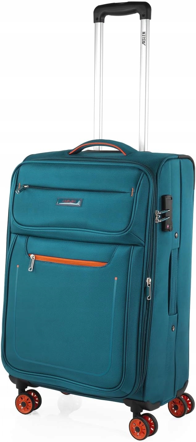 Jaslen Średnia walizka 59L z poliestru Eva 65cm miękka na kółkach zamek Tsa