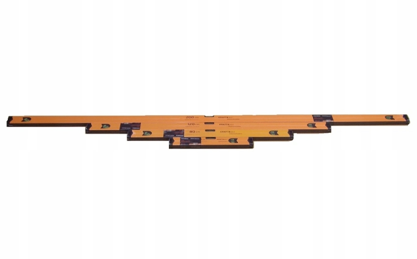 

Zestaw 4 Poziomic 40 80 120 200cm Magnetyczne Alu
