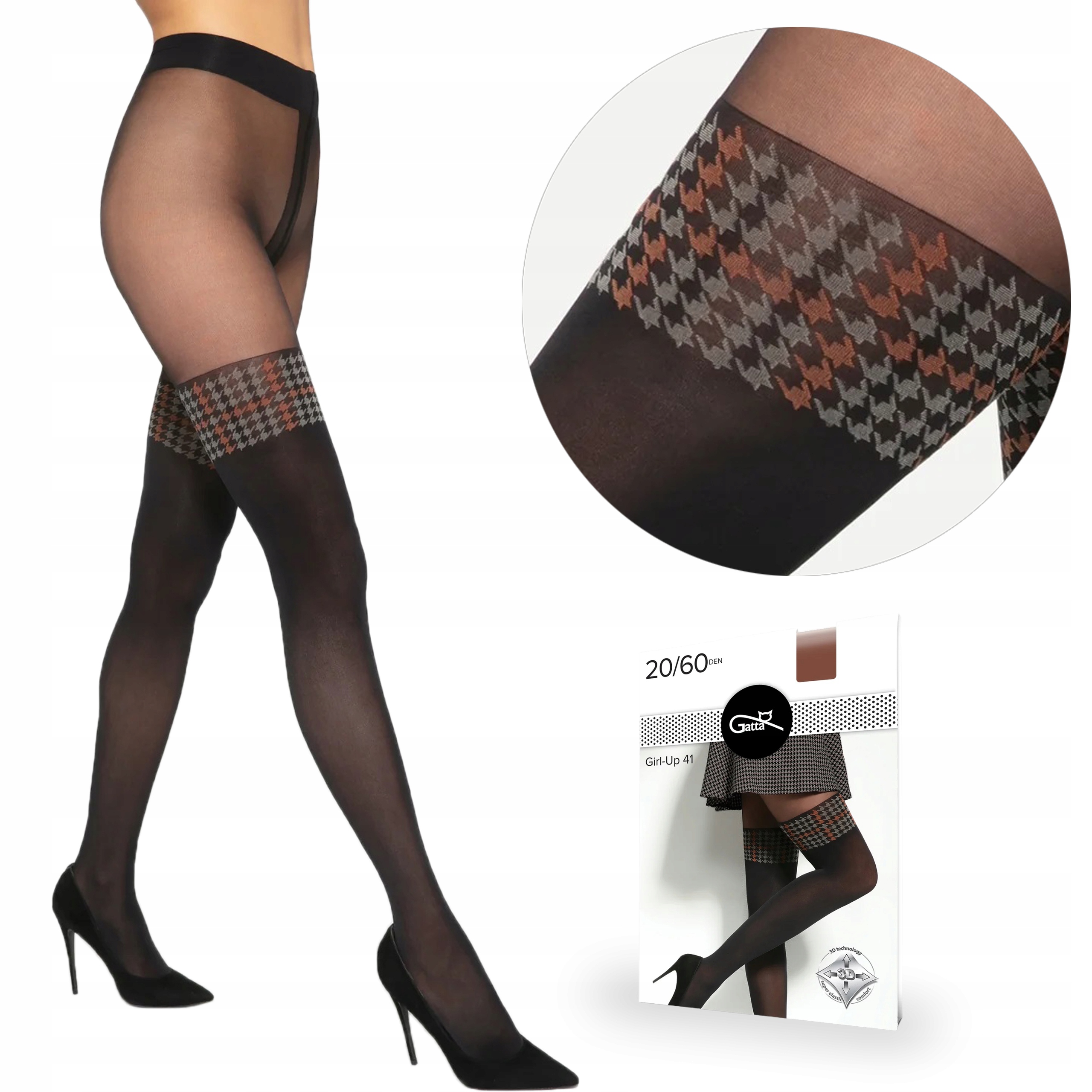 

Rajstopy Gatta Girl-Up 41 Mikrofibra Nero.Foxi 2-S
