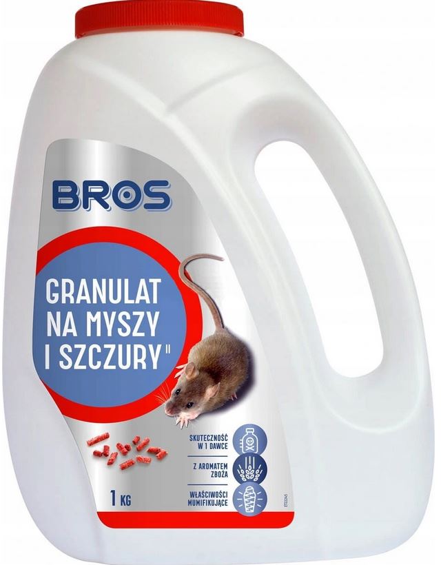 

Bros Na Myszy Granulat 1KG Trutka Szczury Gryzonie