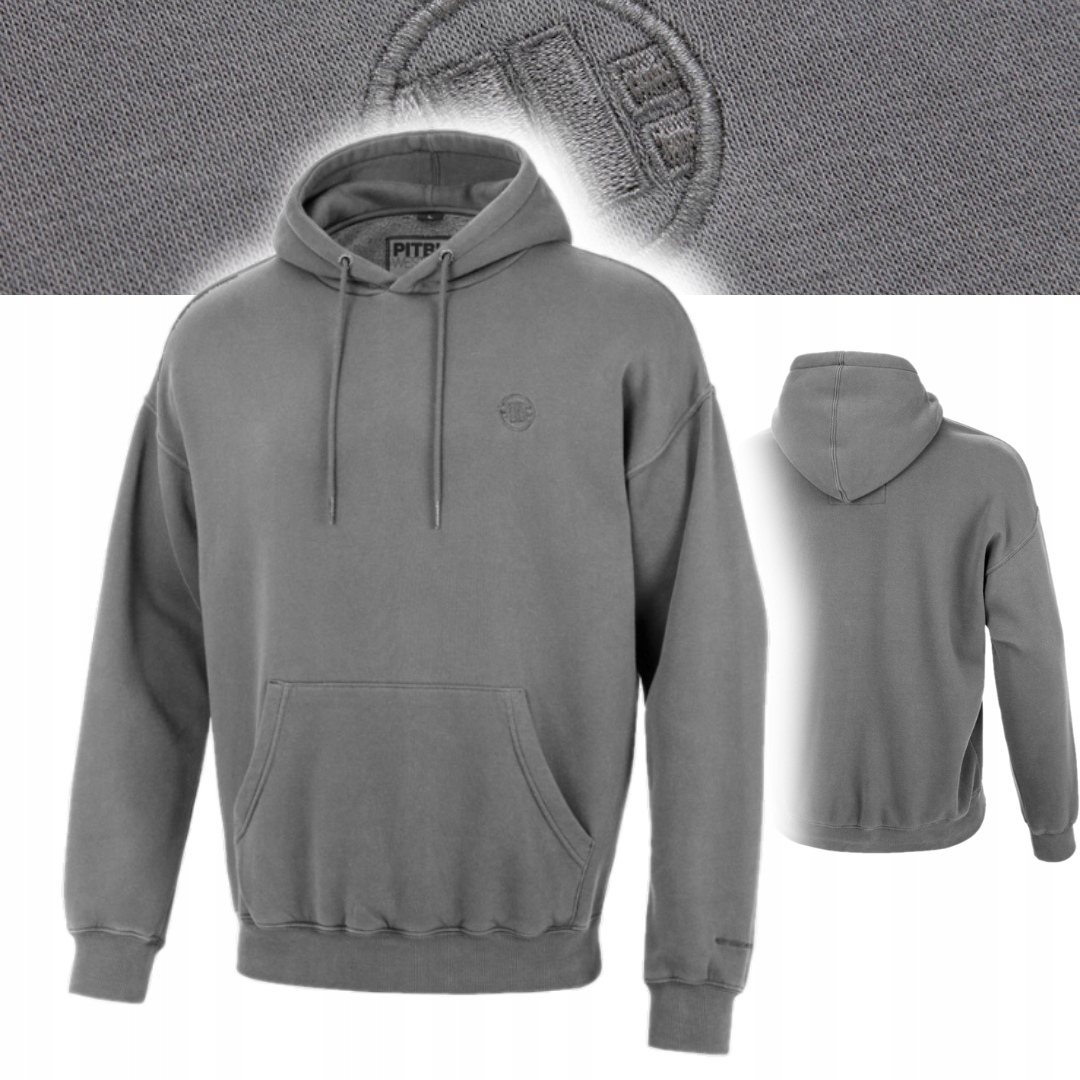 Pitbull West Coast Pánská Mikina S Kapucí Lancaster Šedá XL