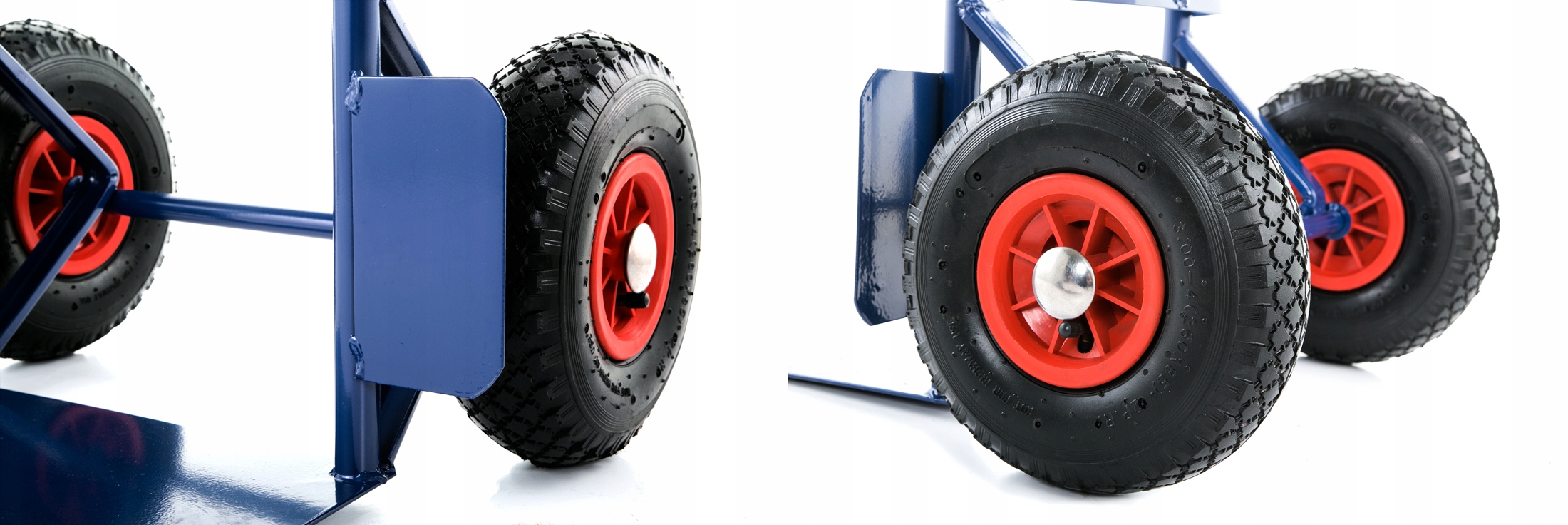 Wózek magazynowy MOCNY transportowy młynarka 200kg kurierski koła pompowane — 18