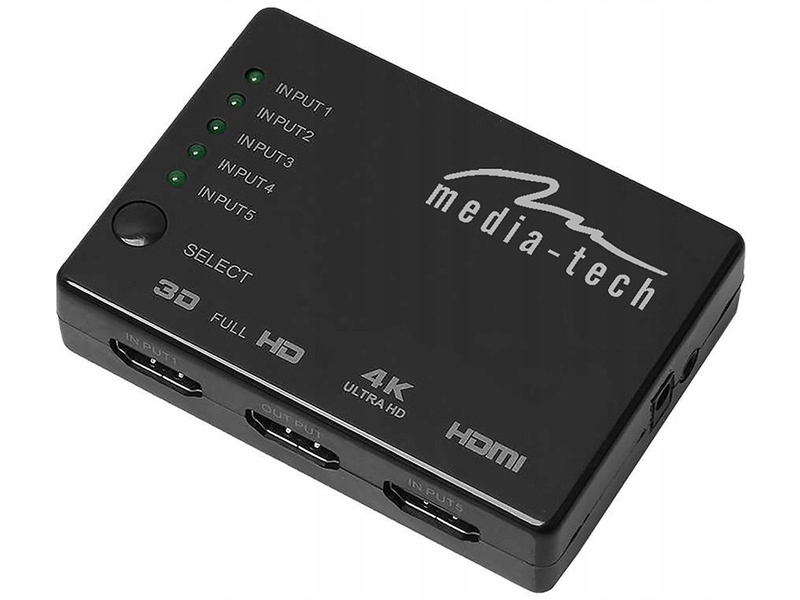 

Adapter Media-tech 5x Hdmi 4K
